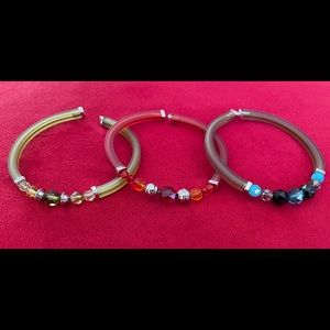 Swarovski Cuff Bracelet Trio